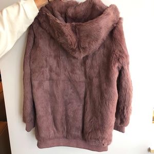 Annabelle New York Real Rabbit Fur Pink Jacket